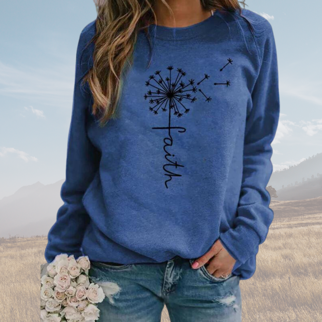 Stylish Women's Sweater Faith Design