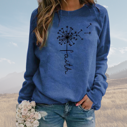 Stylish Women's Sweater Faith Design