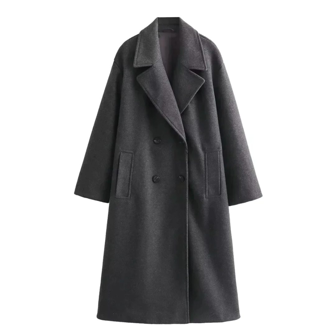Elegant winter coat women's scarf