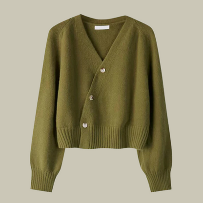 Women's Merino Wool Cardigan Soft V-Neck