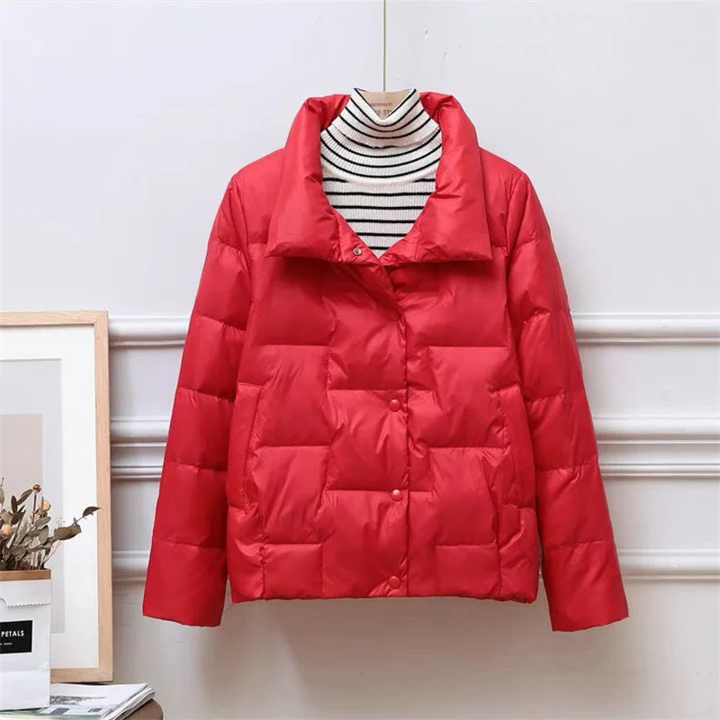 Women's Winter Puffer Jacket | Turtleneck Quilted Jacket