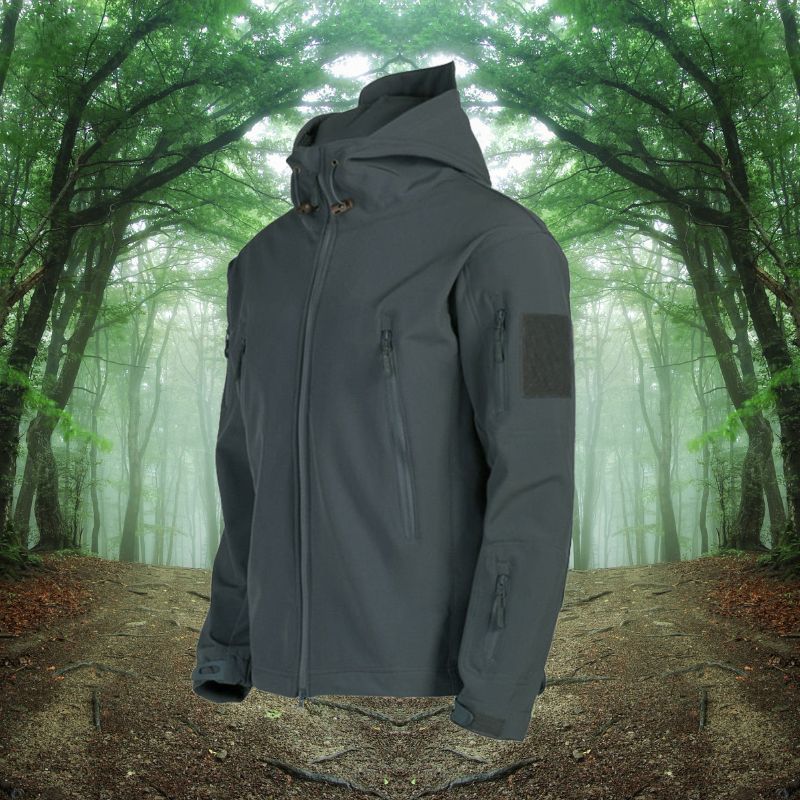 Men's Winter Softshell Hooded Jacket