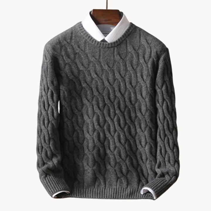 Herren Pullover Merinowolle Weich Luxus Qualität