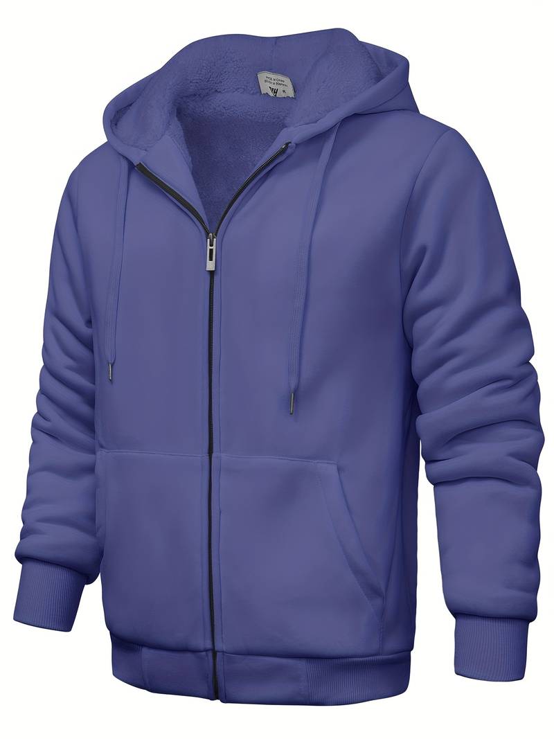 Plain modern hoodie with zipper