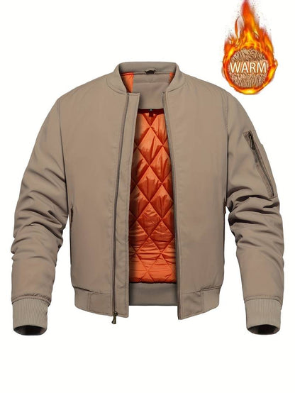 Men's Elegant Black Bomber Jacket