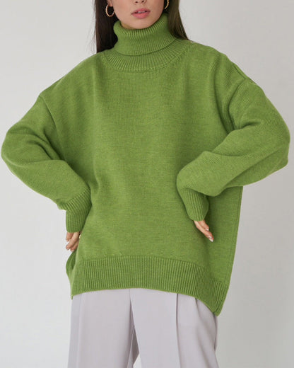 Loose Women's Sweaters Cotton Elegant Design