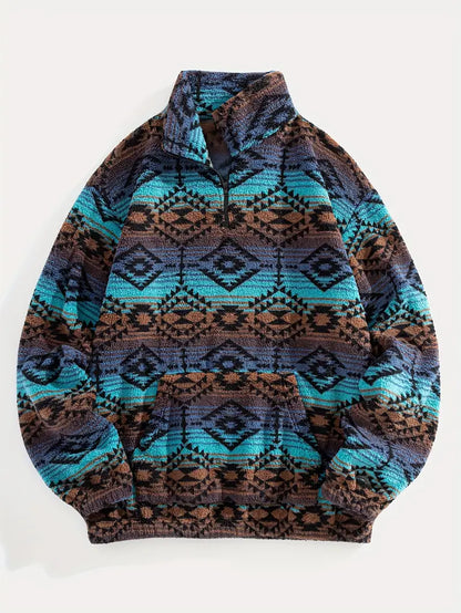 Stylish Geometric Pullover for Men