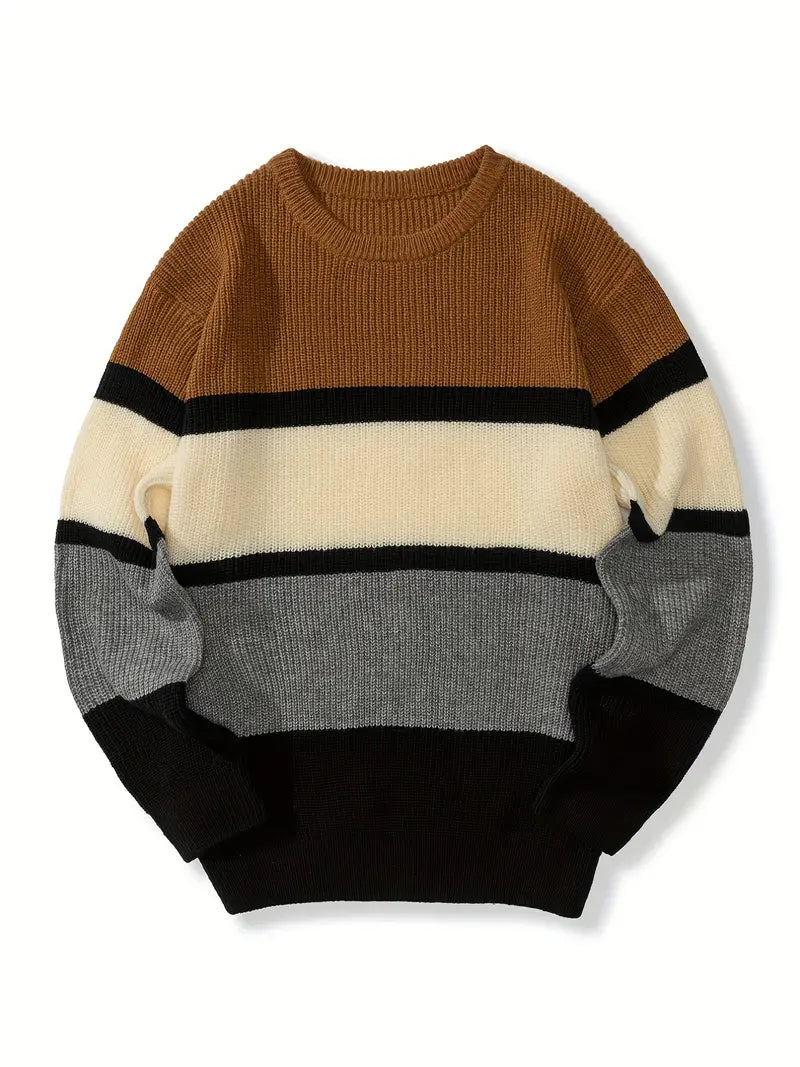 Farbiger Pullover für Männer Modern Style - IdealeKleiden