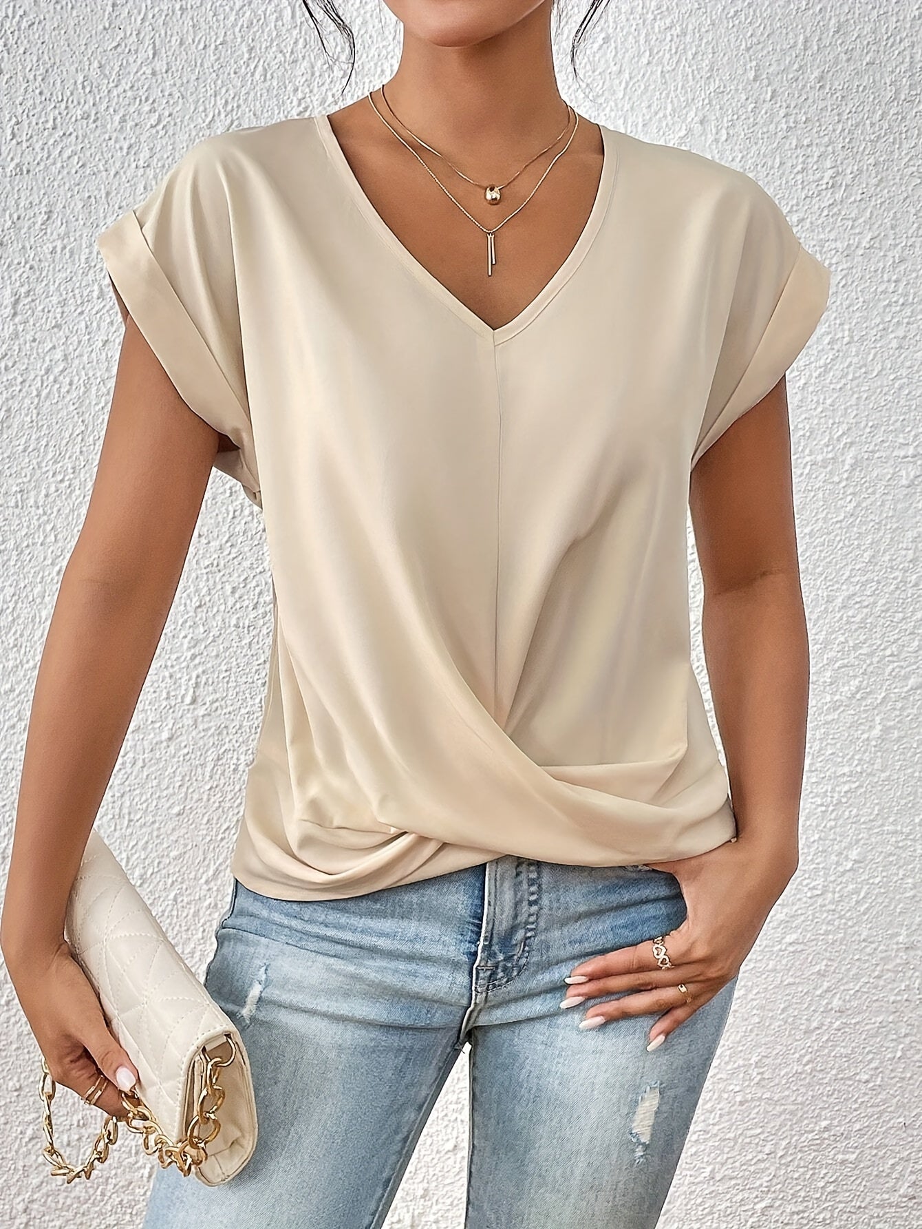 Damen T-Shirt mit Rundhalsausschnitt Komfort