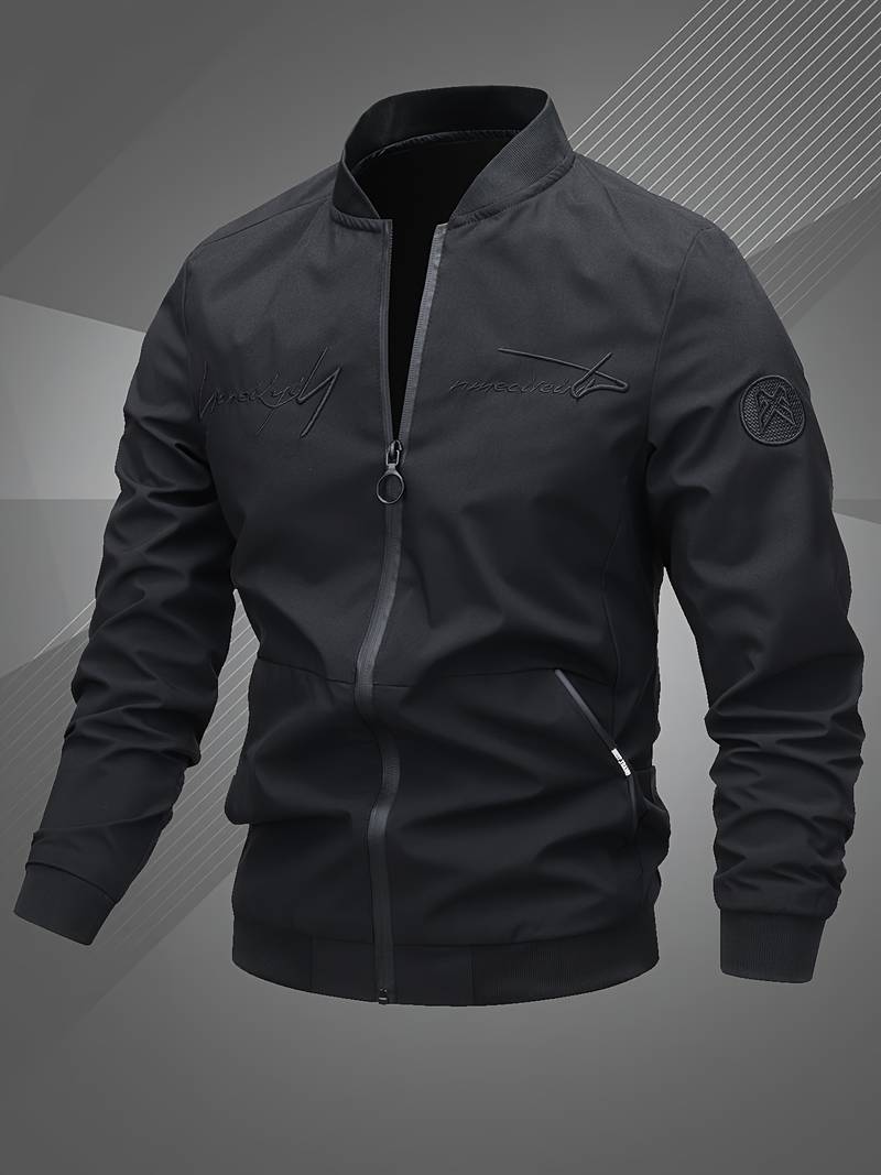 Men's Modern Leisure Jacket with Embroidery