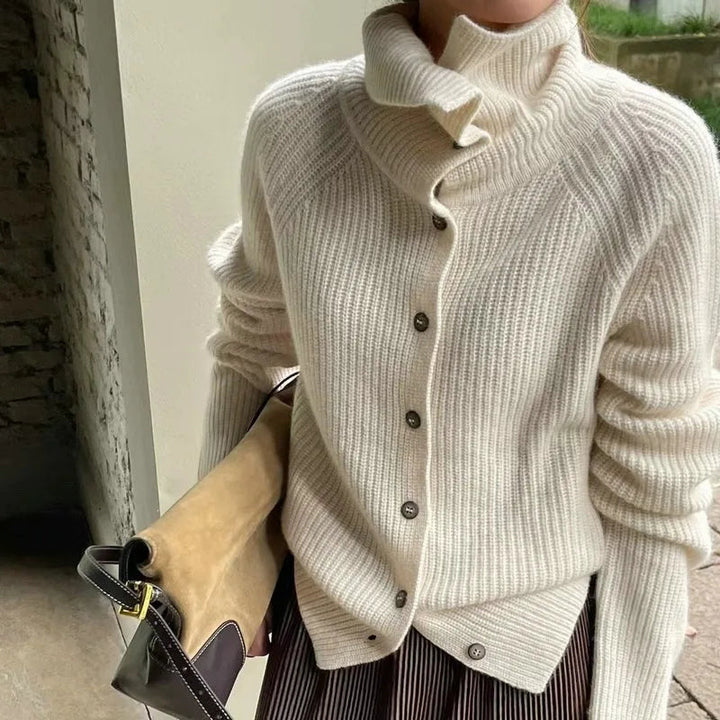 Damenschal-Pullover Rollkragen Style - IdealeKleiden