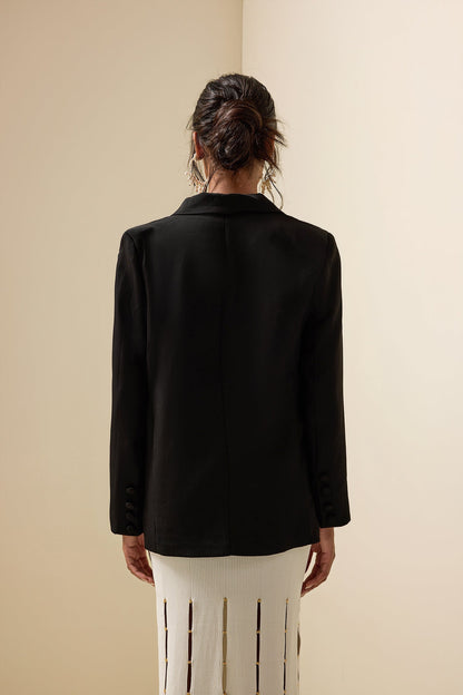 Elegante Damenjacke Floral Muster Langarm - IdealeKleiden