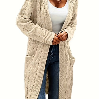 Women's Long Elegant Hooded Jacket