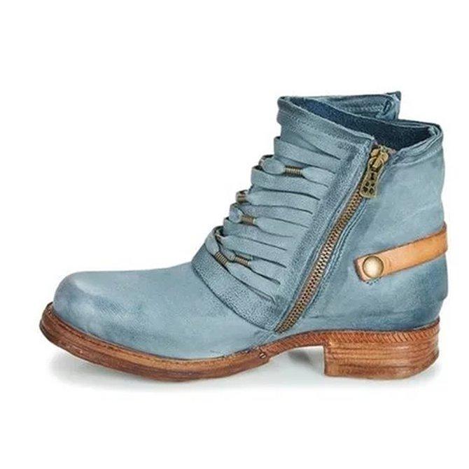 Retro Leather Boots Vintage Style