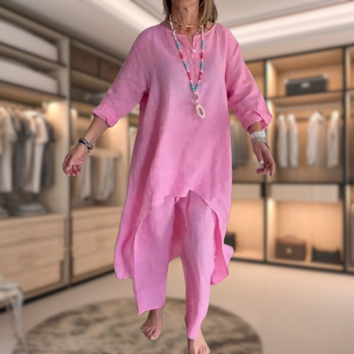 Women's Two-Piece Oversized Loungewear Set
