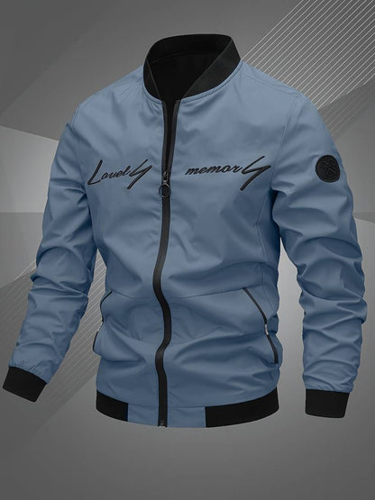 Men's Modern Leisure Jacket with Embroidery