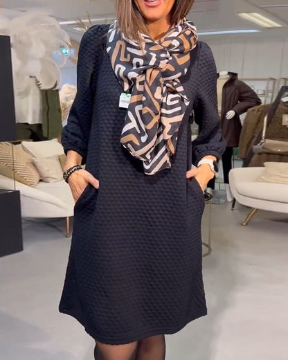 Elegant Women's Dress Solid Color Classic