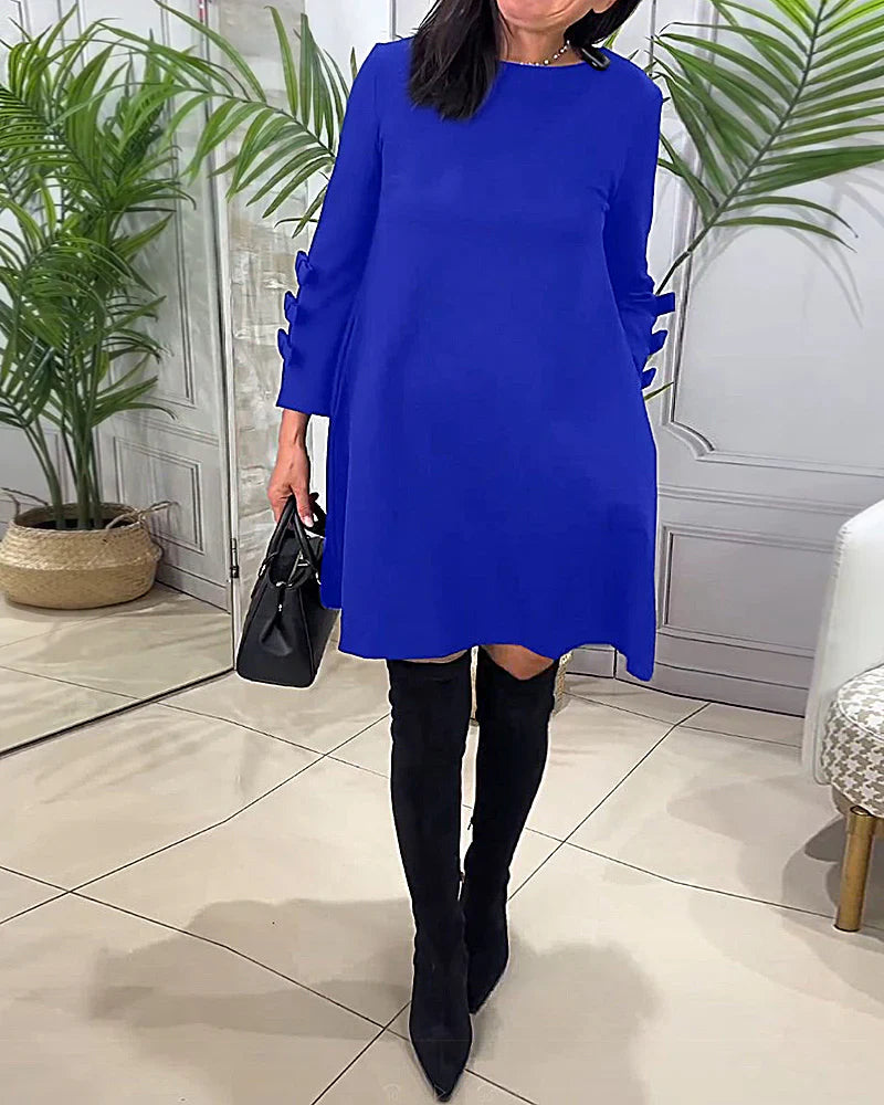 Elegant Women's Dress Long Sleeve Chic