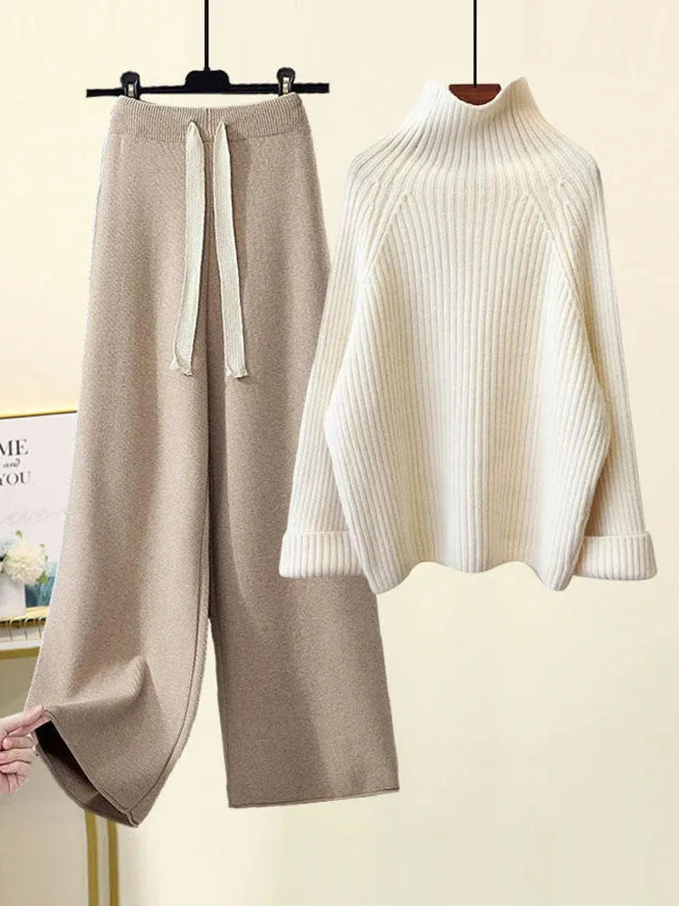 Autumn Knit Hats Set Winter Accessories