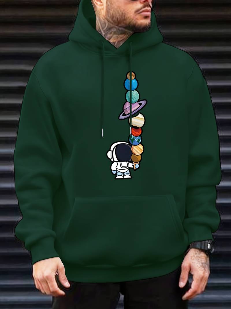 Men's Modern Galactic Astronaut Hoodie