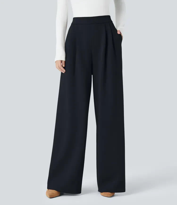 Elegant Women's High-Waisted Trousers