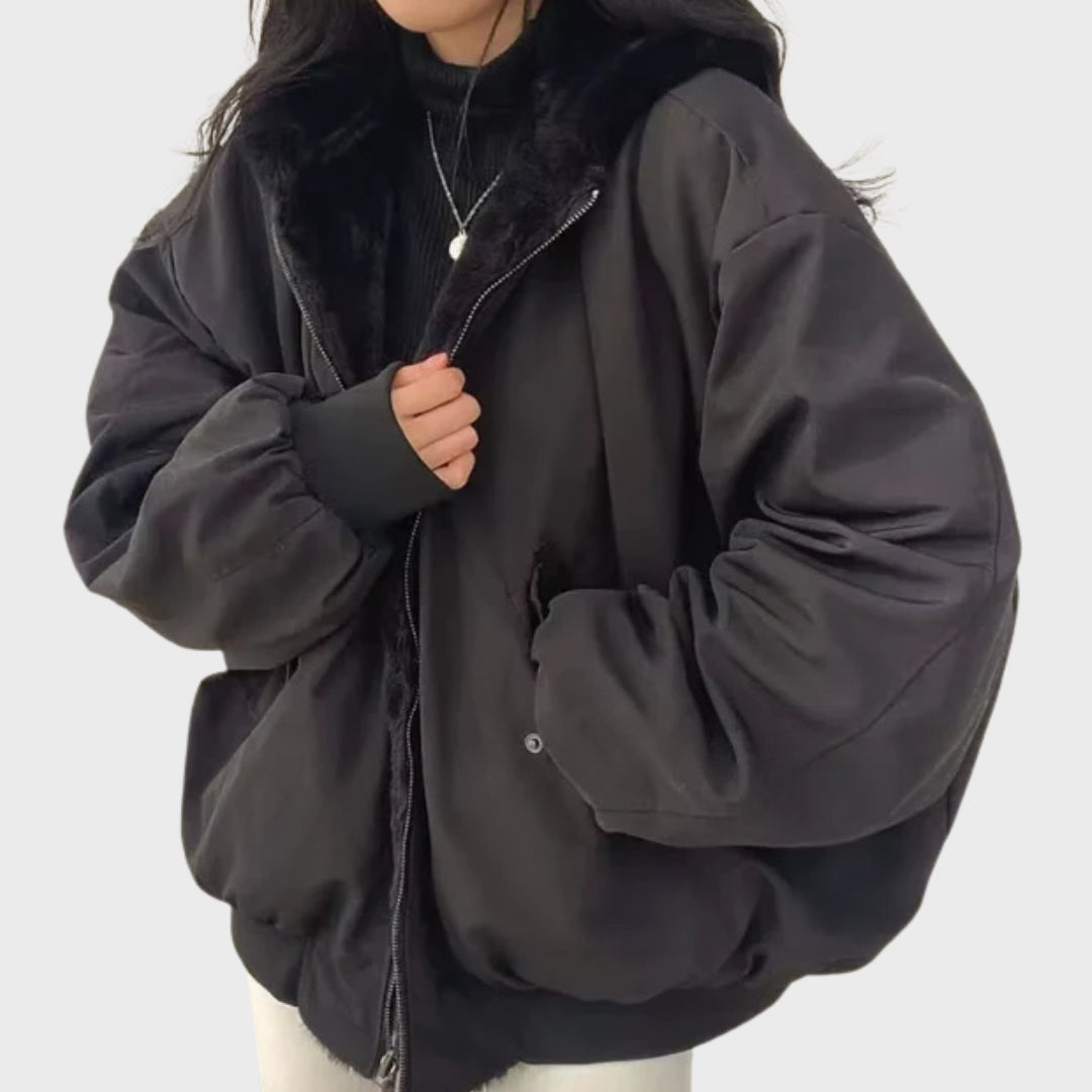 Practical Winter Jacket with Removable Lining