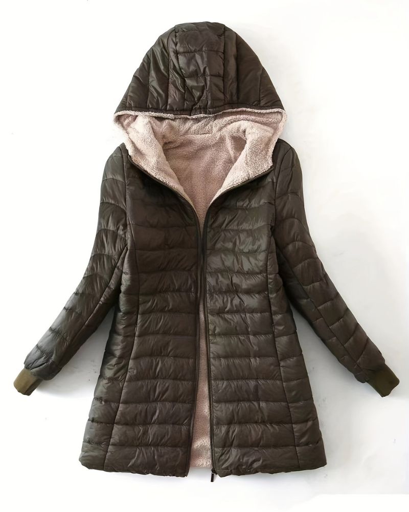 Wintermantel Damen Gefüttert Warm - IdealeKleiden