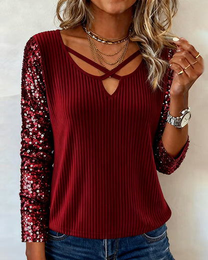 Glamour Dress with Sequin Embellishments