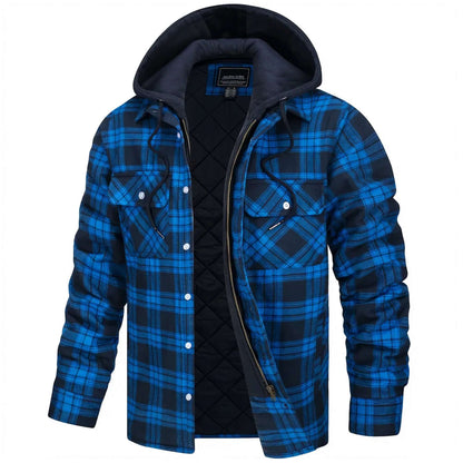 Men's Casual Checkered Long Sleeve Modern Jacket