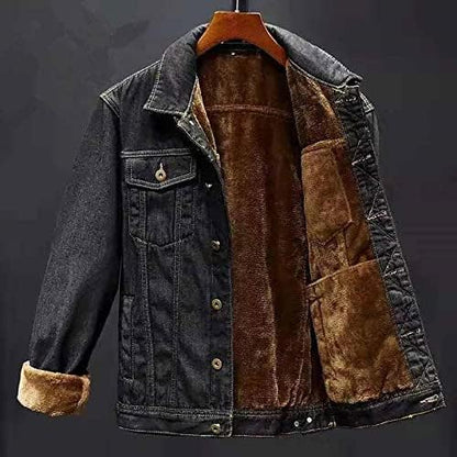 Cordell - Denim jacket with thick wool lining