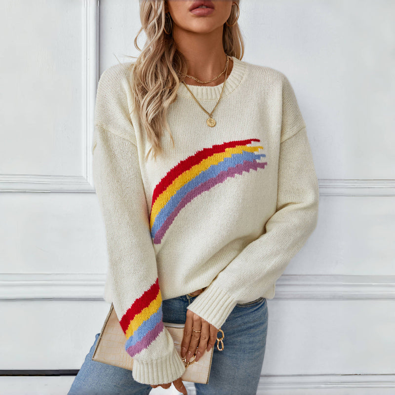 Colorful Knit Sweaters Rainbow Colors