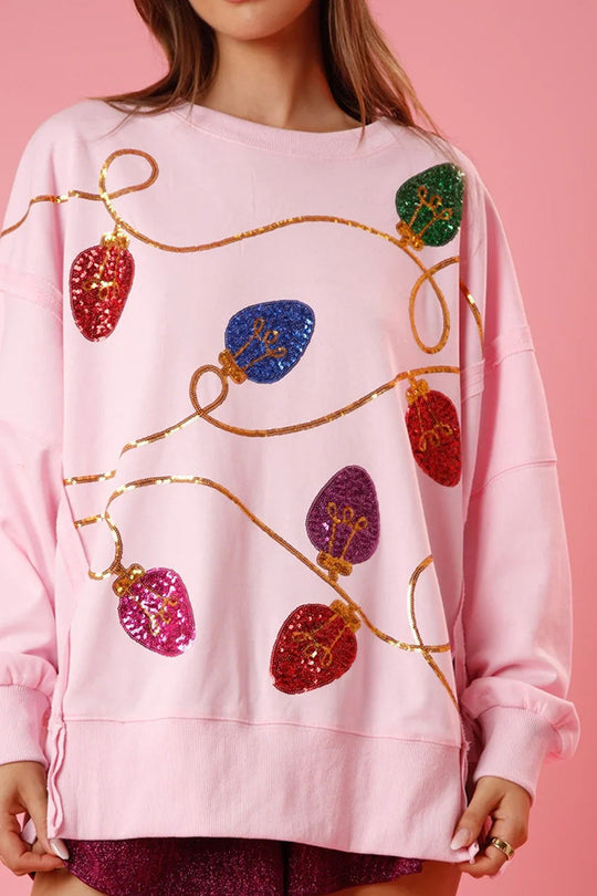 Christmas Sweater Glitter Sequin Sweatshirt