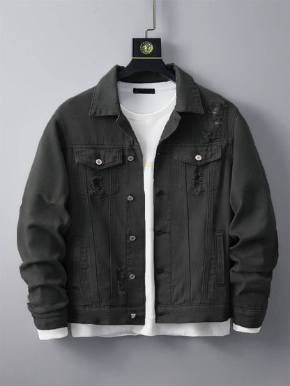 Men's Jacket Leather Modern Casual