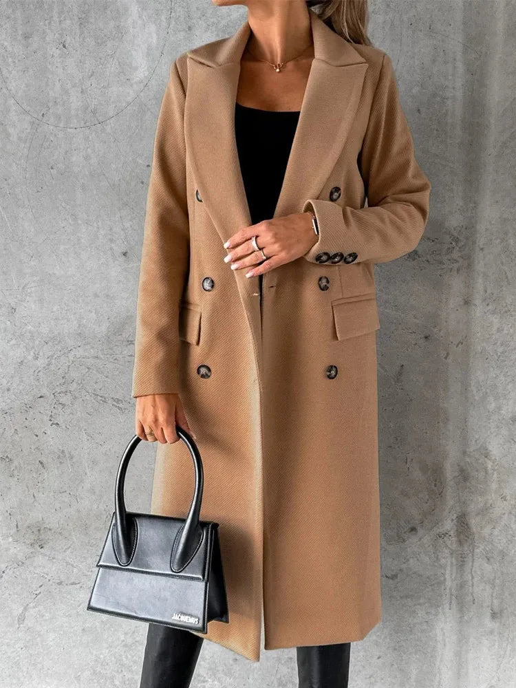 Women's Elegant Lapel Winter Jacket