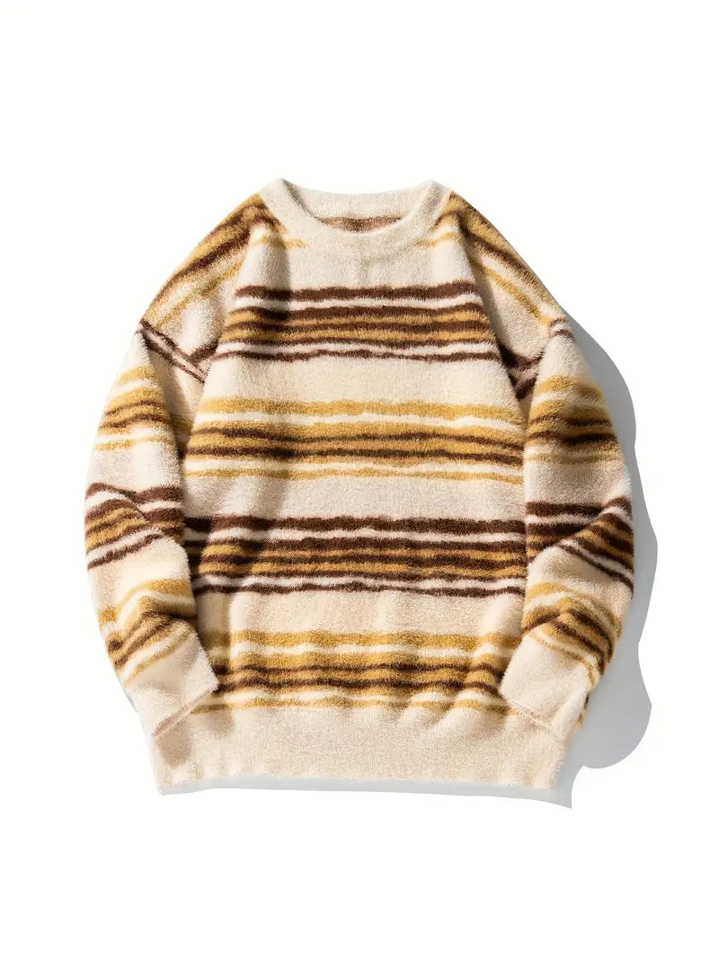Men's Casual Round Neck Sweater Casual Style
