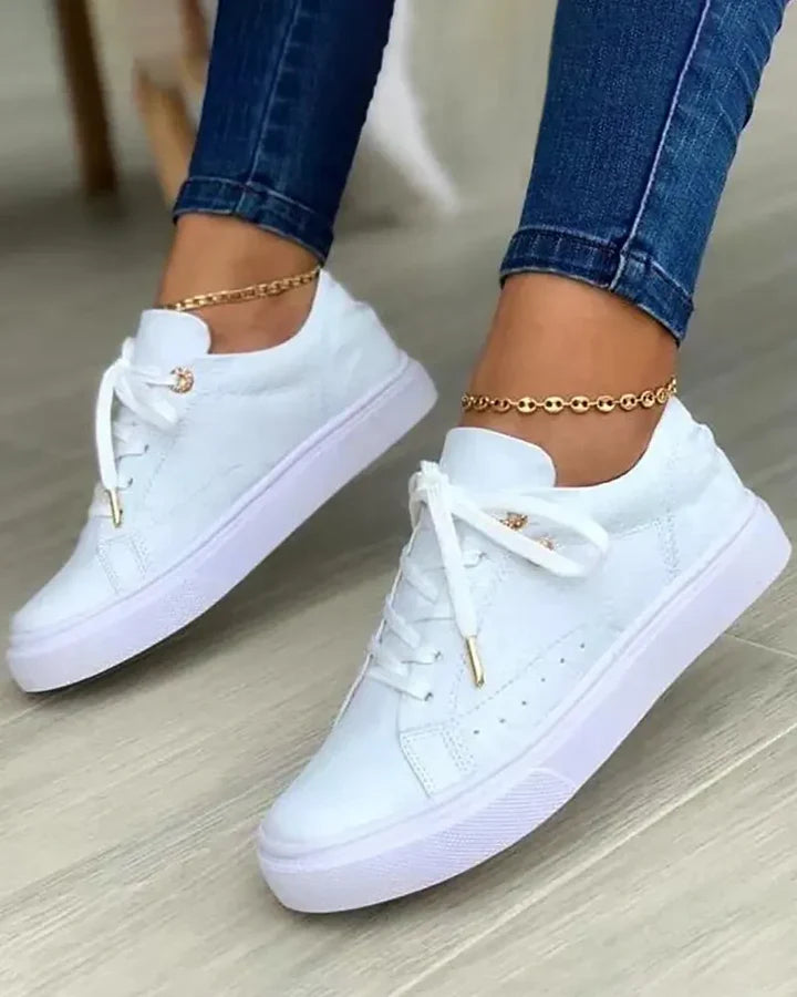Chic Sneakers Gold Accents