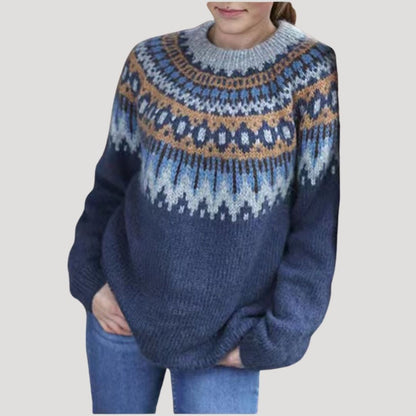 Women's Spring Sweater Patterned Pastel
