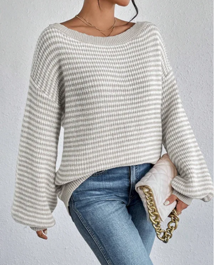 Weiche Herbst-Pullover Damen Grobstrick - IdealeKleiden