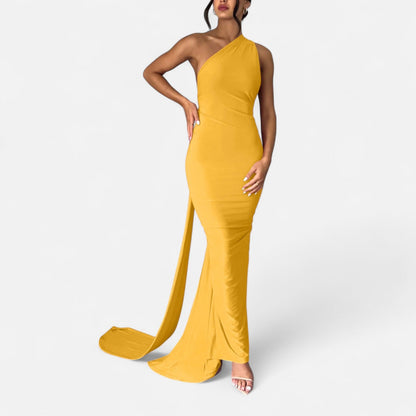 Women's Maxi Dress Elegant Off-Shoulder Design