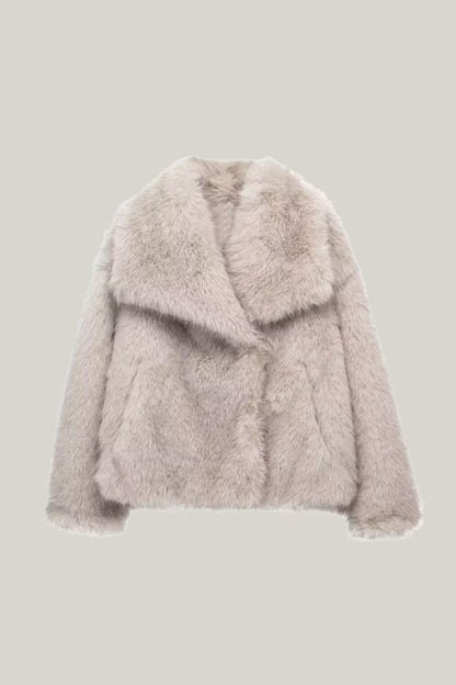 Fashionable Faux Fur Jacket for Women