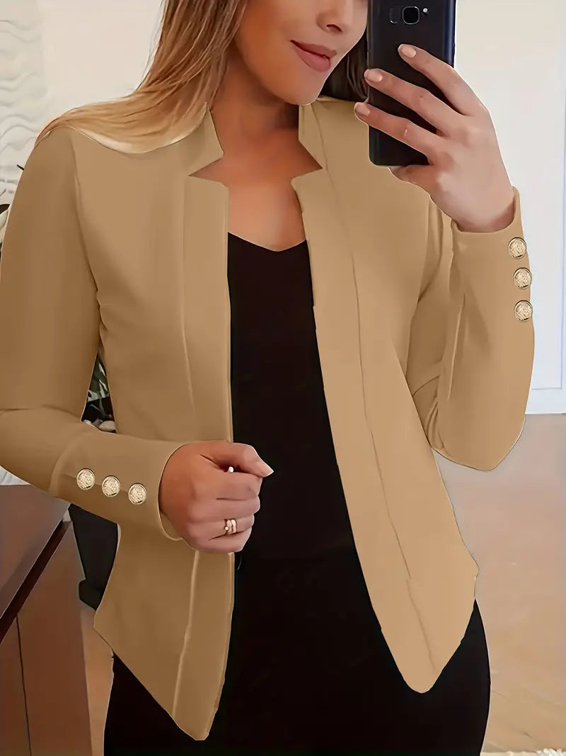 Women's Blazer Long Sleeve Open Style Spring