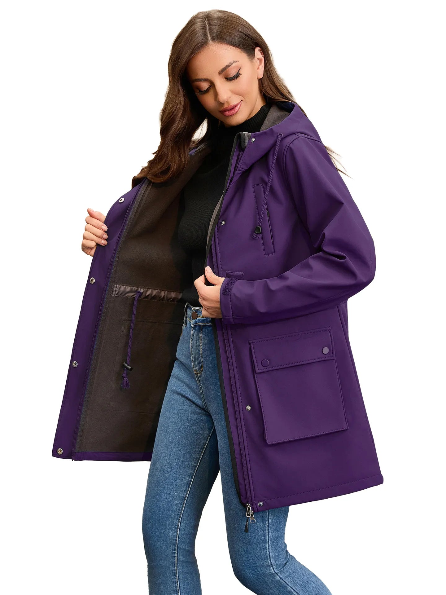 Women's Waterproof Softshell Jacket Hooded