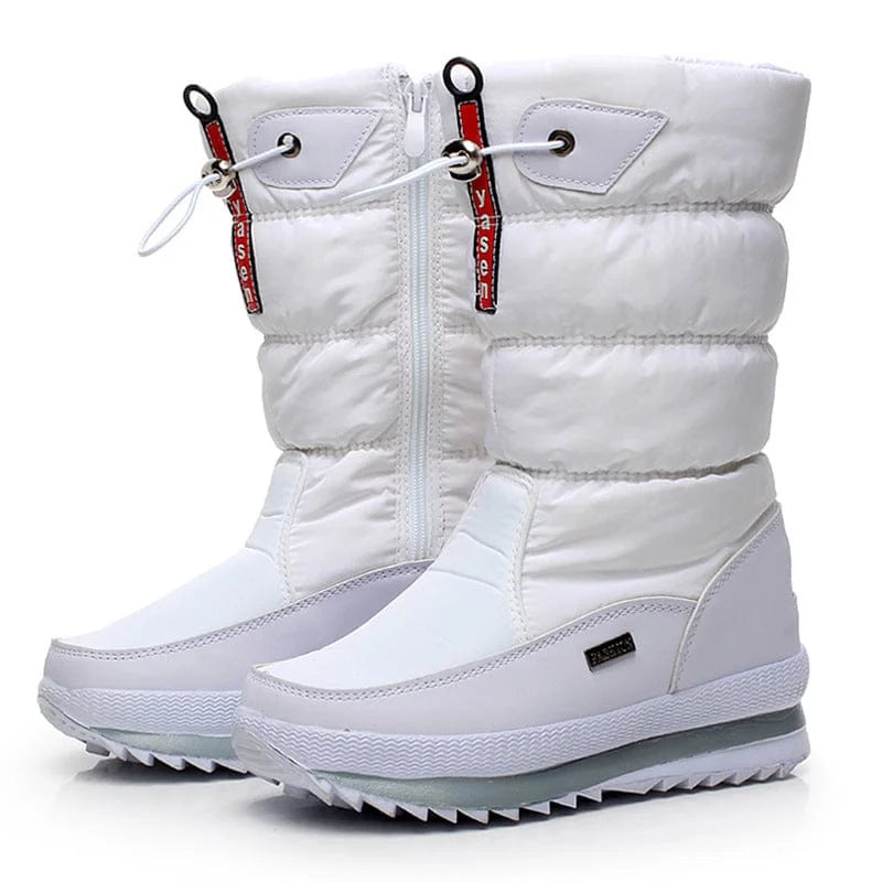 Women's Waterproof Boots With Plush Lining