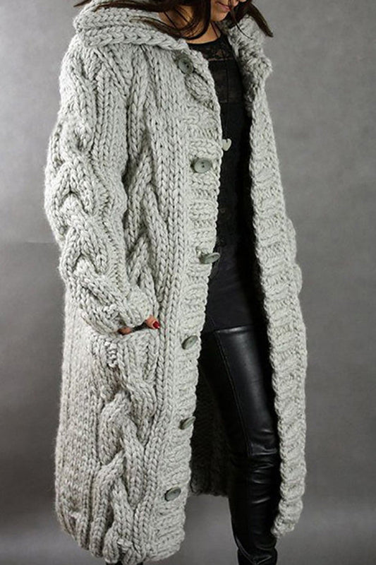 Große Größe Strickjacke Damen Pullover - IdealeKleiden