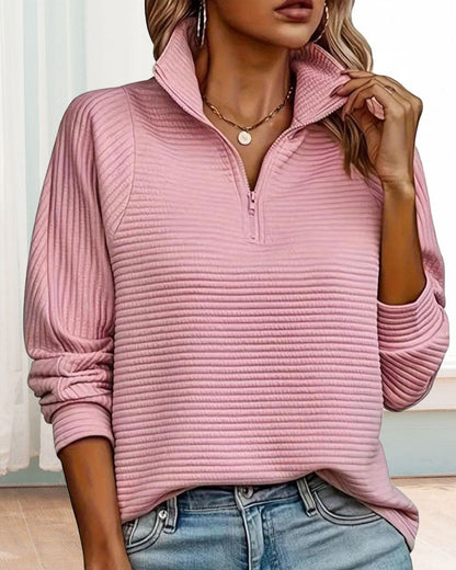 Elegant Solid Zipper Dress