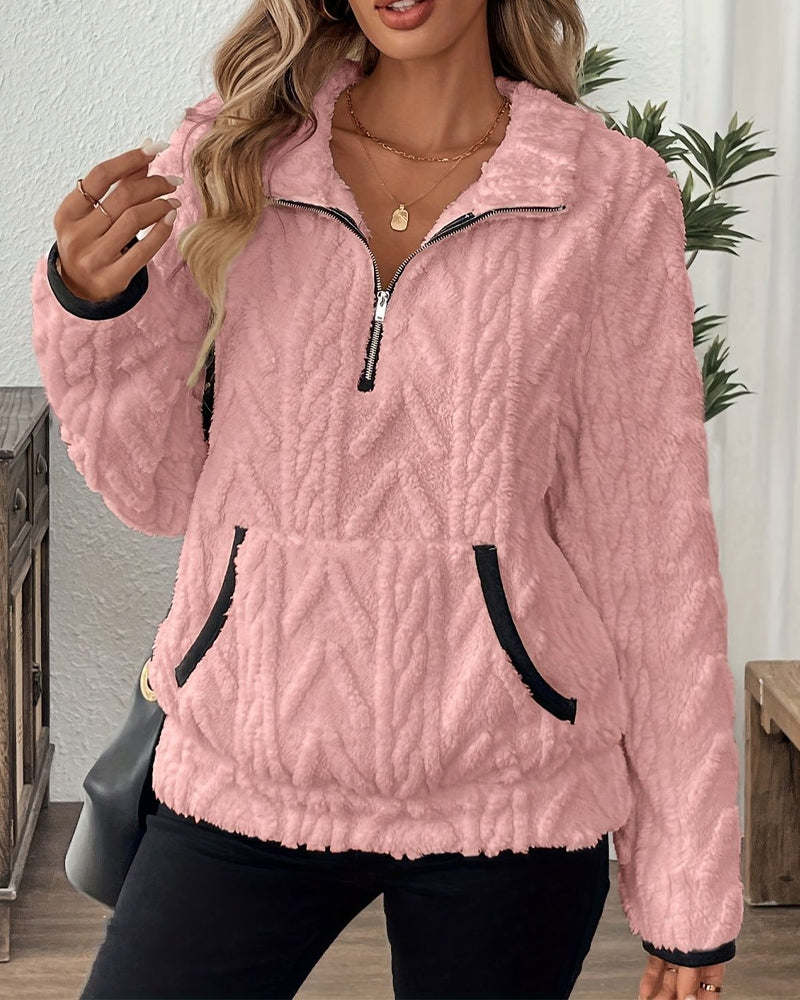 Lapel Dress Fluffy Women's Winter