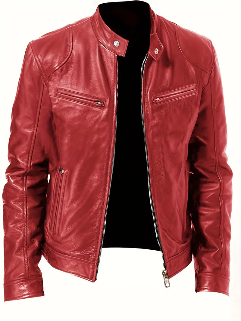 Men's Leather Motorcycle Jacket