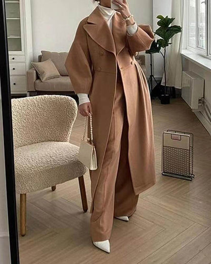 Elegant Women's Coat Long Sleeves Winter Style