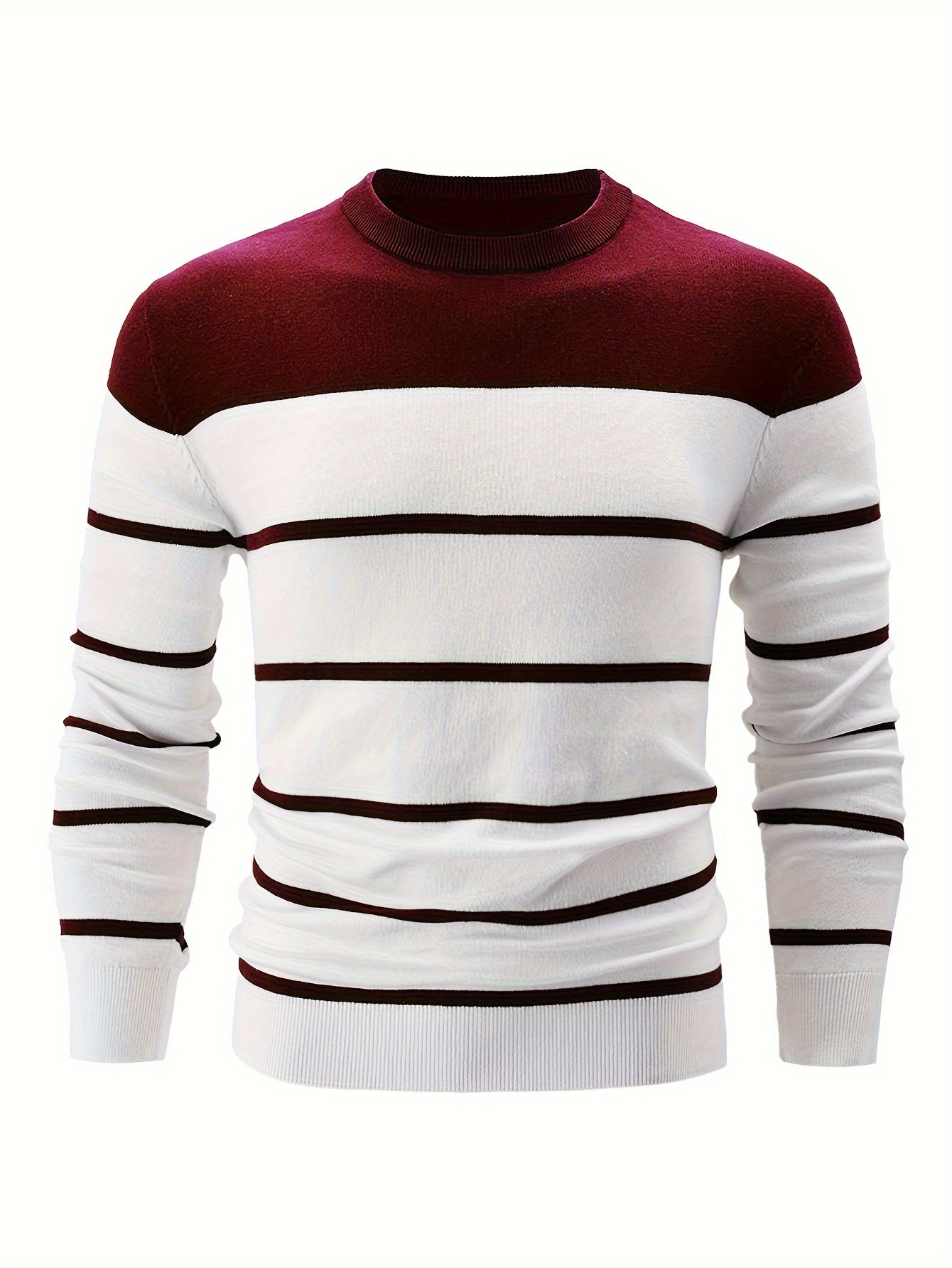 Striped Cotton Sweater Elegant Look