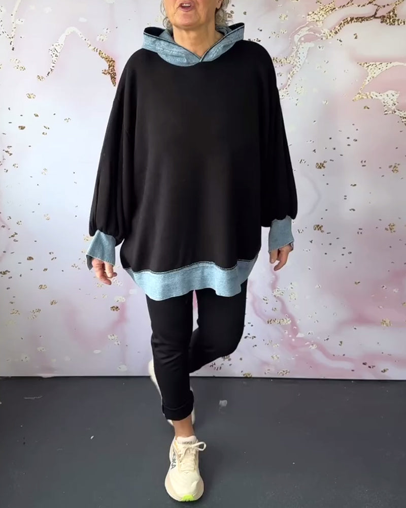 Stylish Sweaters | Hoodies with Contrast Sleeves Modern Design